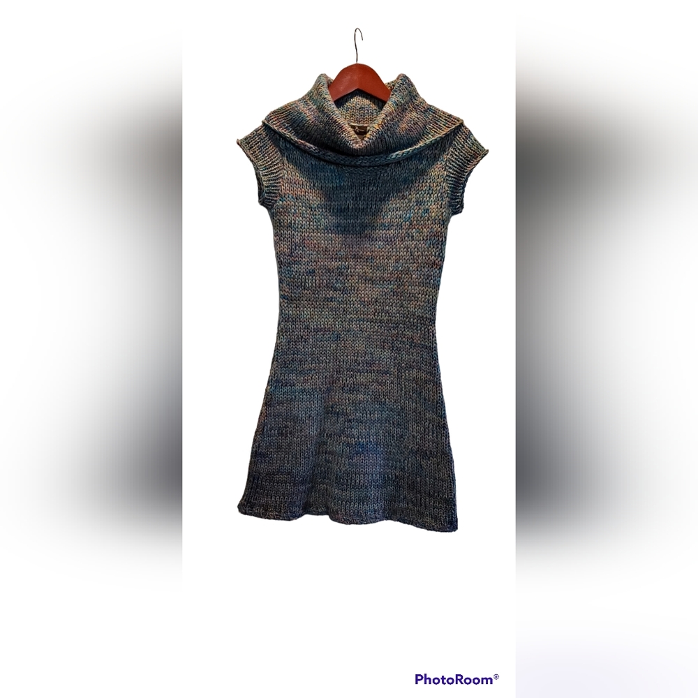 Cowl Neck Sweater Tunic/Minidress